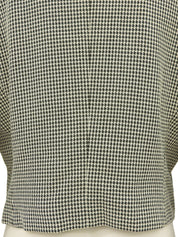 ウールチェックパターンロゴボタンジャケット ベージュ/ブラック