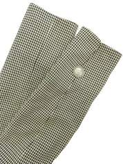 ウールチェックパターンロゴボタンジャケット ベージュ/ブラック