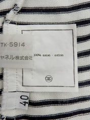 CCマークボーダーノースリーブトップス