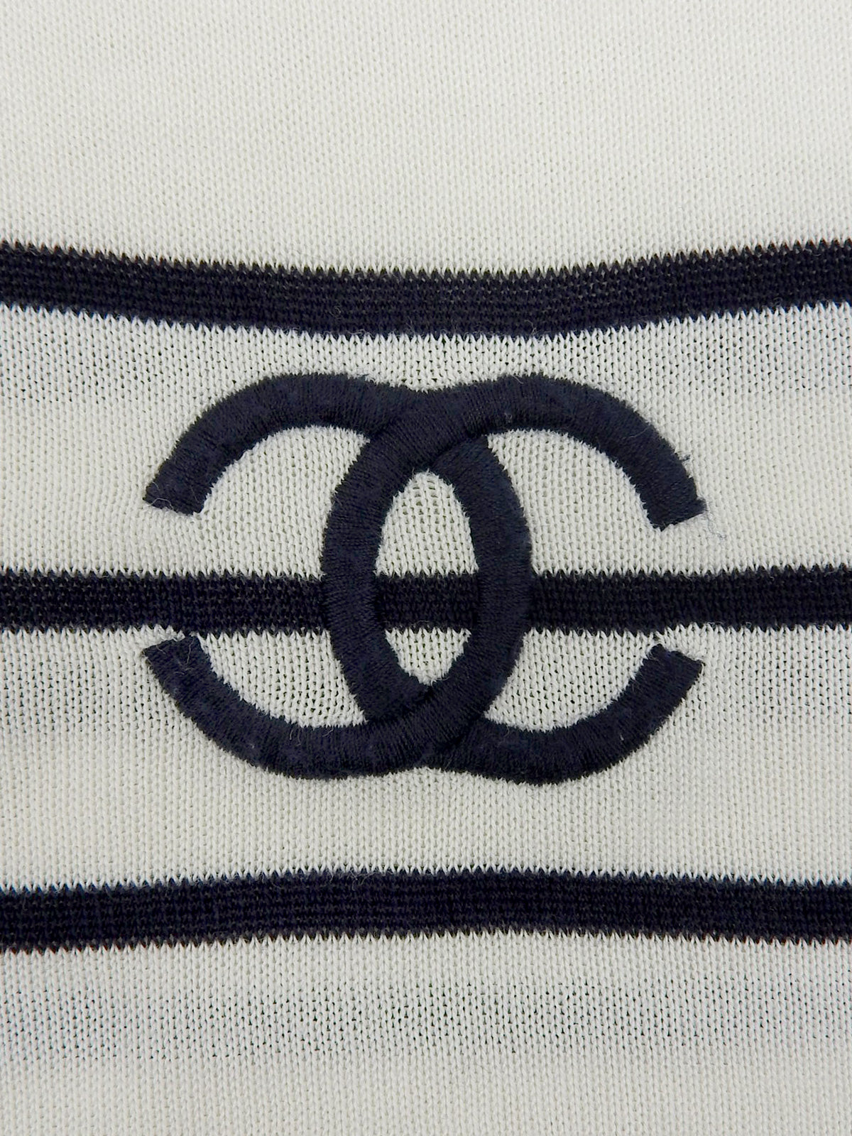 CCマークボーダーノースリーブトップス