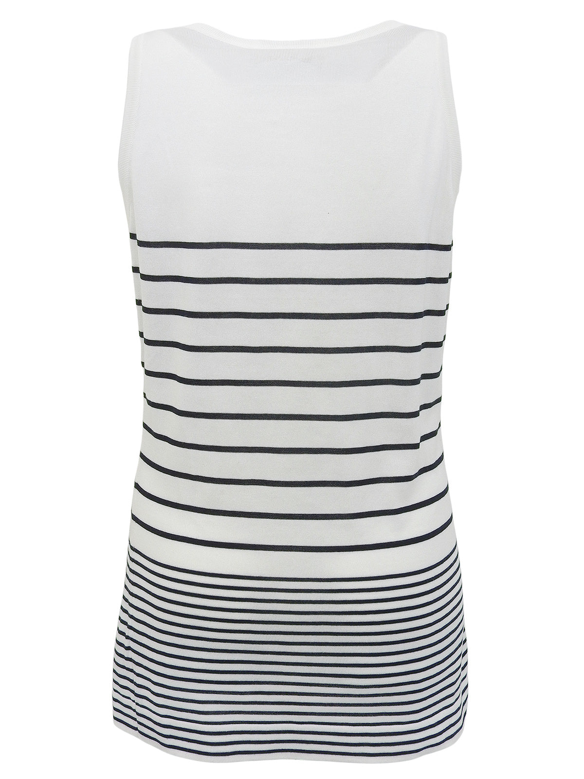 CCマークボーダーノースリーブトップス