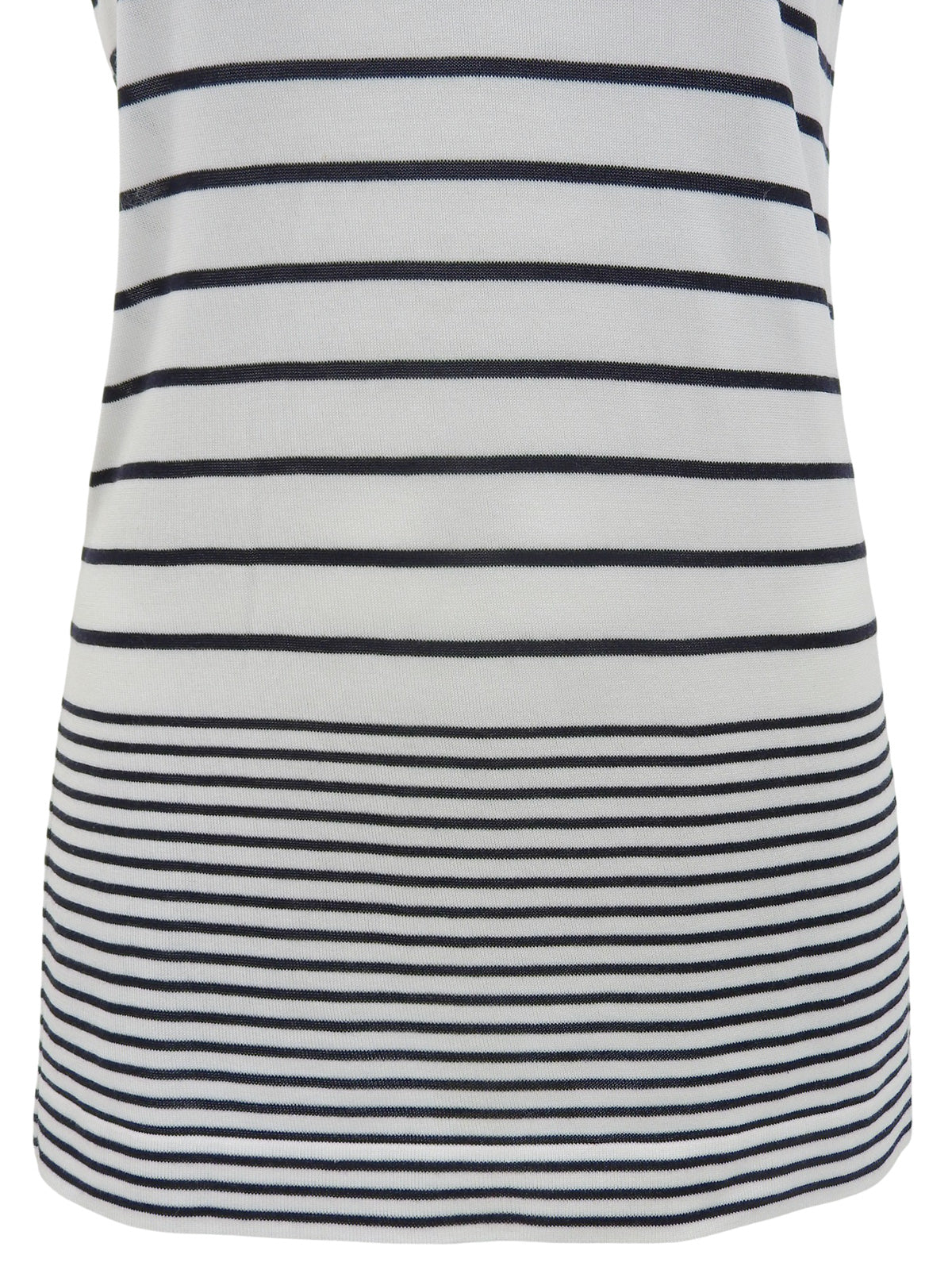 CCマークボーダーノースリーブトップス