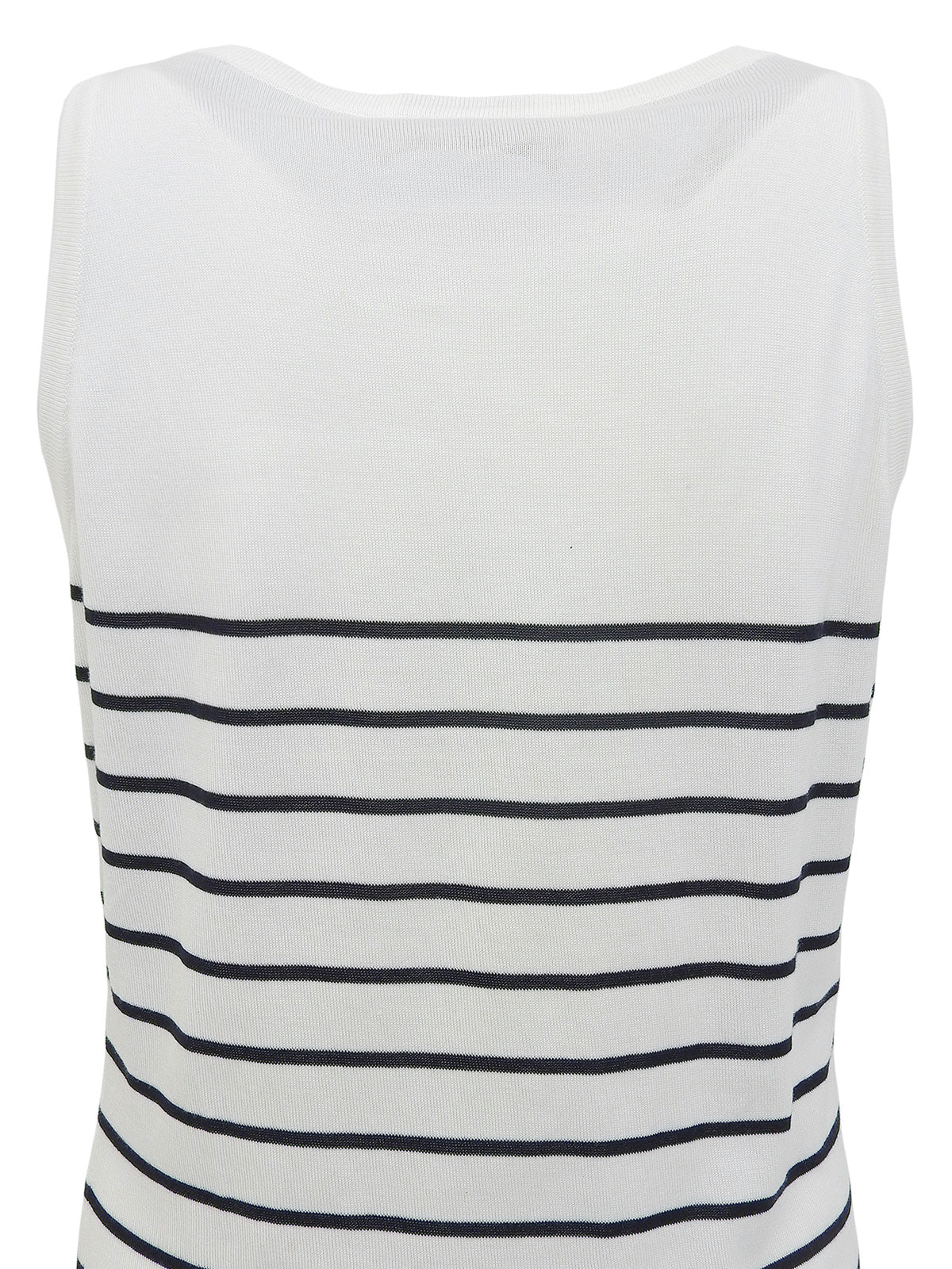 CCマークボーダーノースリーブトップス