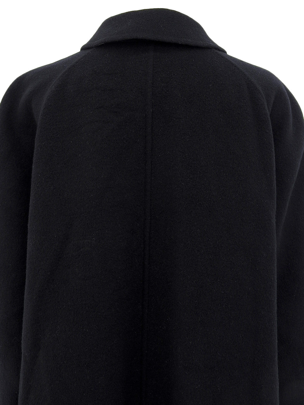 ウールノバチェックライニングロングコート ブラック/ベージュ