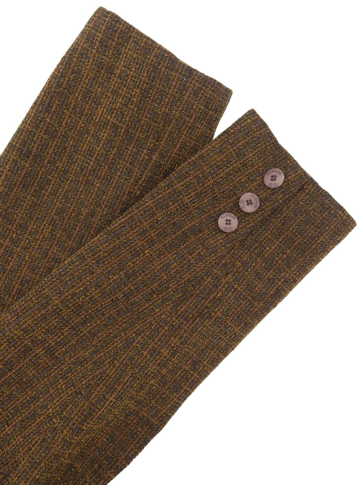 ツイードロゴボタンジャケット ブラウン/ブラック