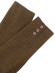 ツイードロゴボタンジャケット ブラウン/ブラック