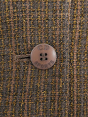 ツイードロゴボタンジャケット ブラウン/ブラック