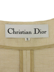 Beige Linen Short Sleeve Jacket