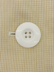 Beige Linen Short Sleeve Jacket