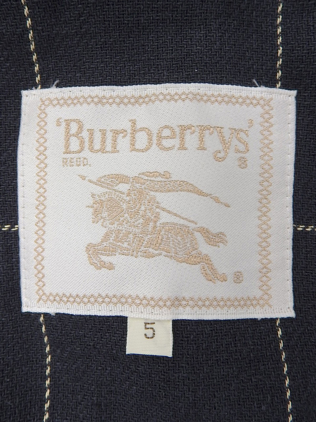 チェックパターンジャケット ネイビー