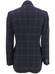Navy Check Pattern Jacket