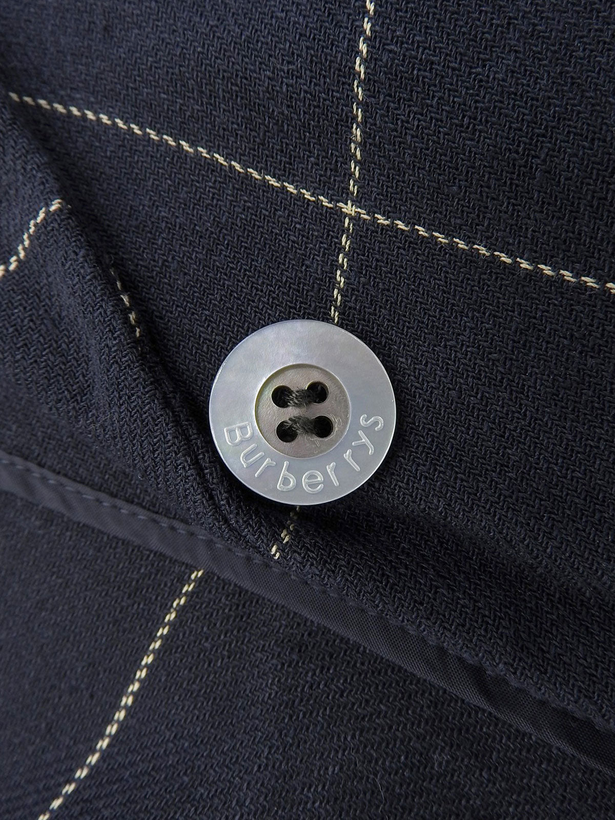 チェックパターンジャケット ネイビー