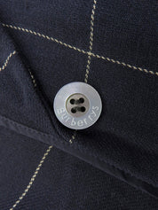 チェックパターンジャケット ネイビー