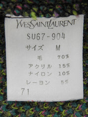 ウールロゴボタンセットアップ　グリーン/ブラック/マルチ