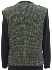 ウールロゴボタンセットアップ グリーン/ブラック/マルチ