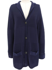 マリンロゴボタンカーディガン ネイビー