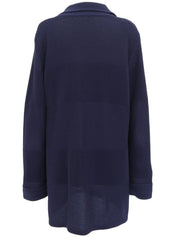 マリンロゴボタンカーディガン　ネイビー