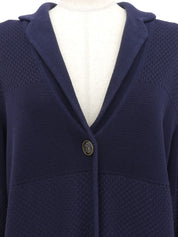 マリンロゴボタンカーディガン　ネイビー