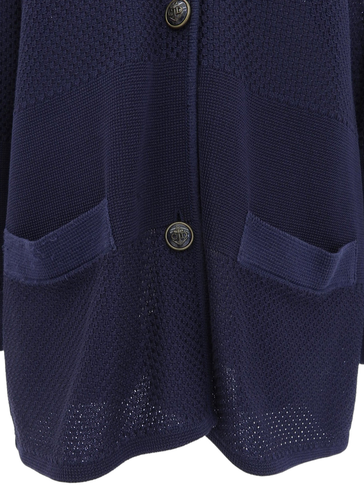 マリンロゴボタンカーディガン　ネイビー