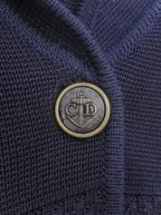 マリンロゴボタンカーディガン ネイビー