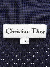 マリンロゴボタンカーディガン ネイビー