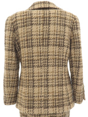 米色/棕色粗花呢格纹图案