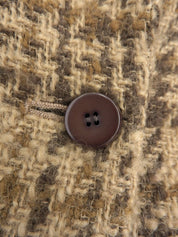 ツイードチェックパターンセットアップ ベージュ/ブラウン