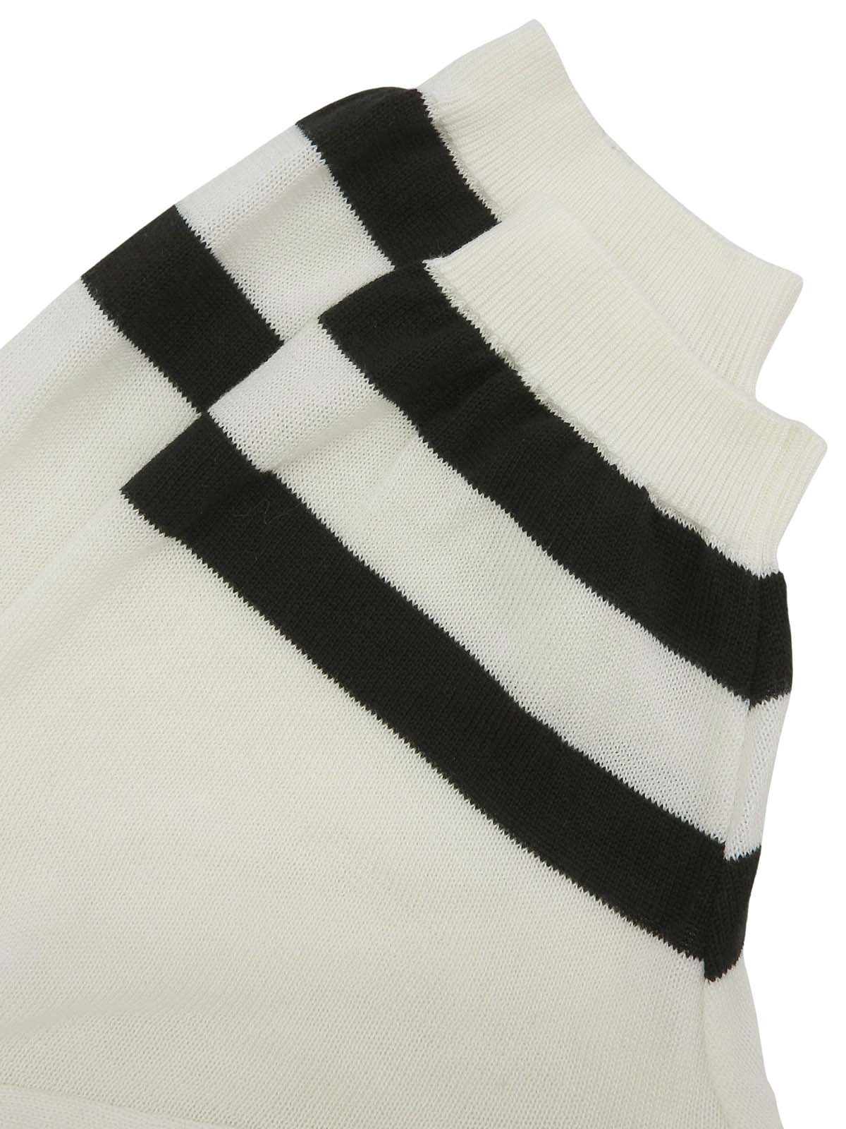 ロゴ刺繍ハーフスリーブニットポロシャツ ホワイト