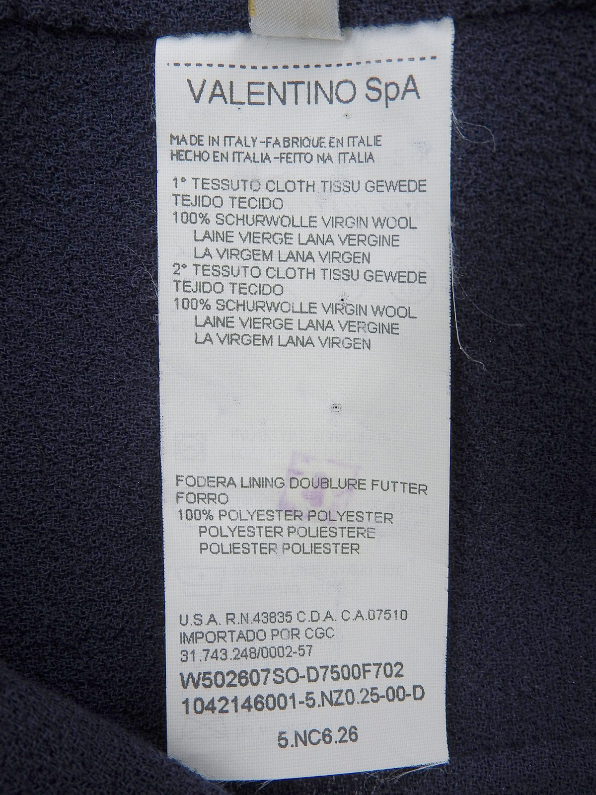 ロングジャケット　ネイビー