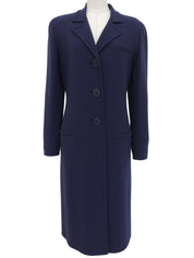 Navy long jacket