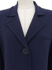 ロングジャケット　ネイビー