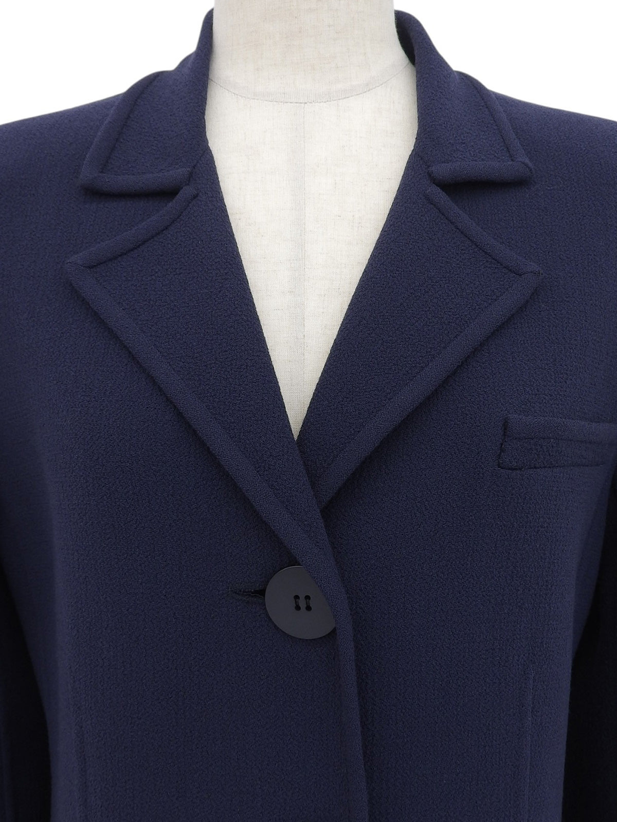 ロングジャケット ネイビー