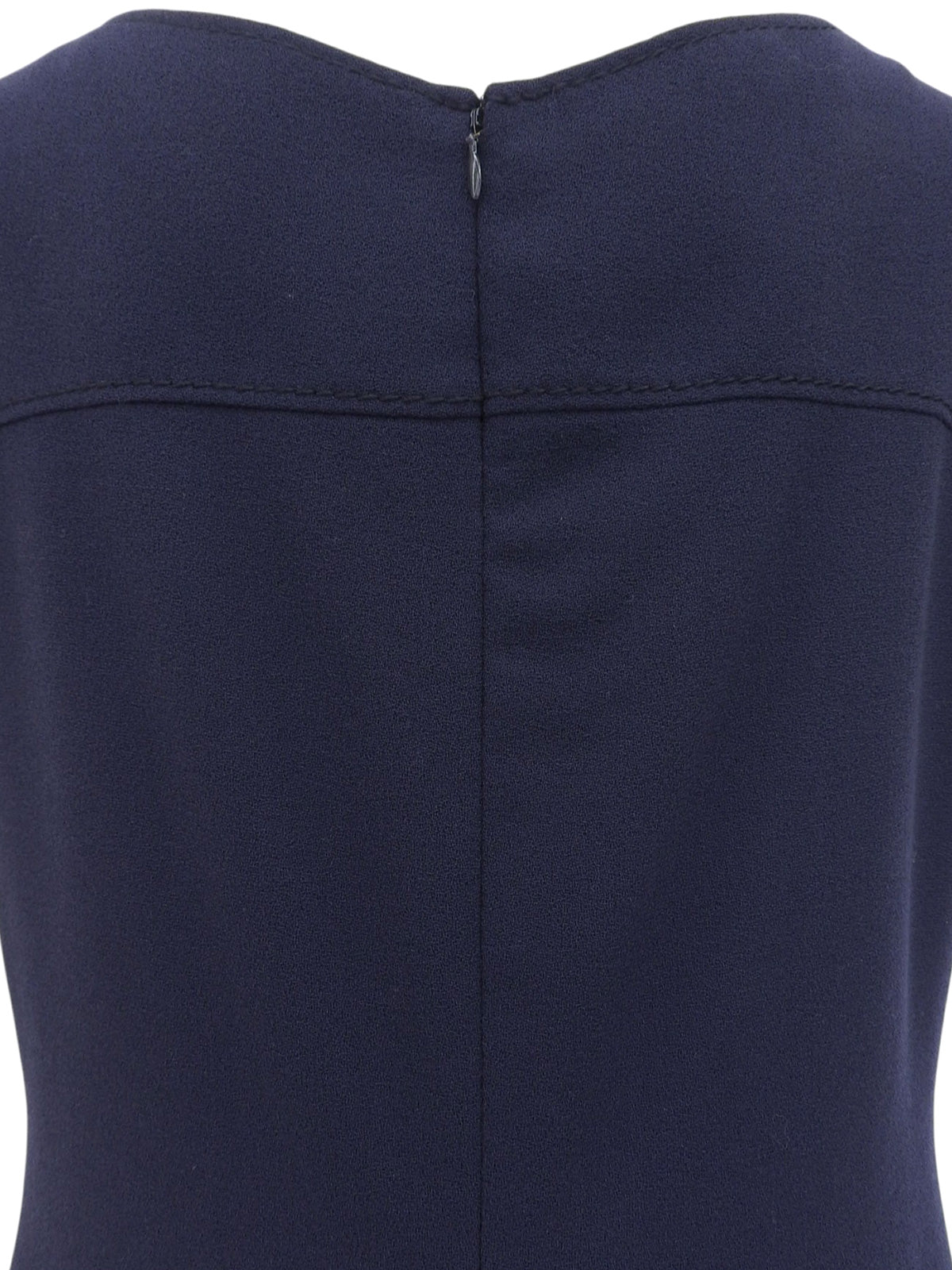 フレンチスリーブボタンデザインワンピース ネイビー