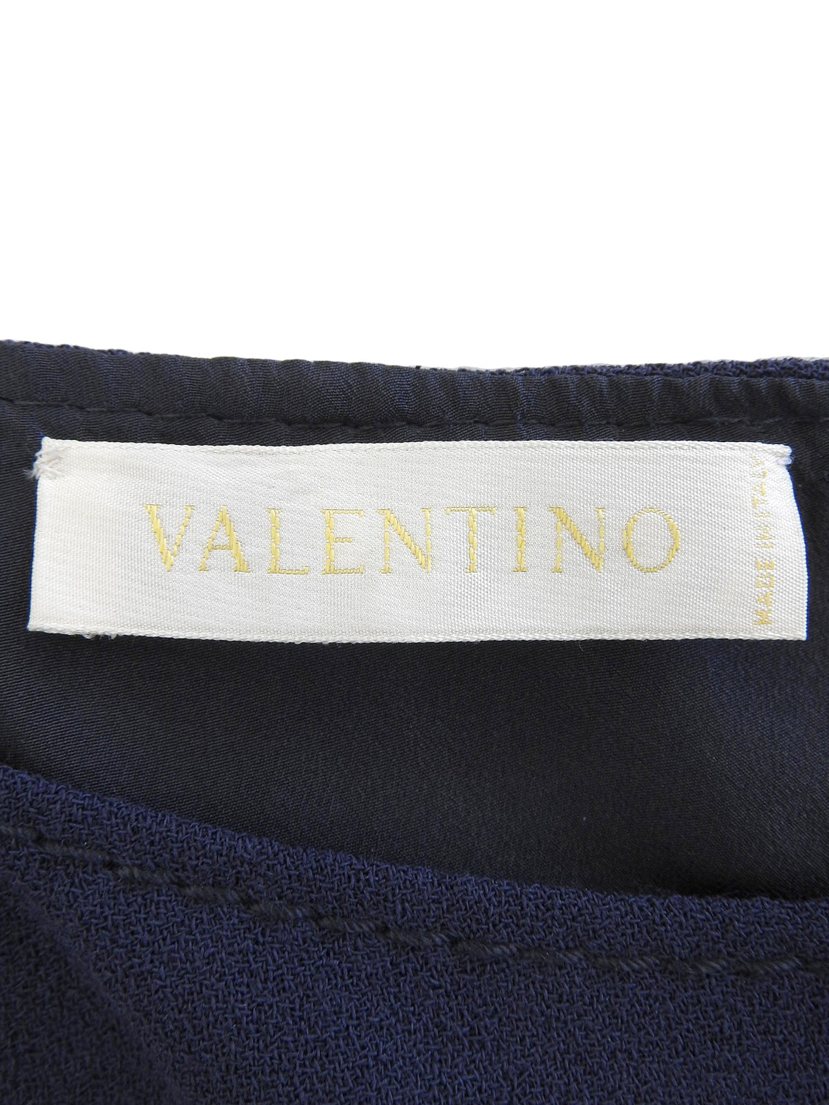 フレンチスリーブボタンデザインワンピース ネイビー