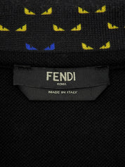 Logo Embroidered Polo Shirt in Black