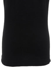Logo Embroidered Polo Shirt in Black