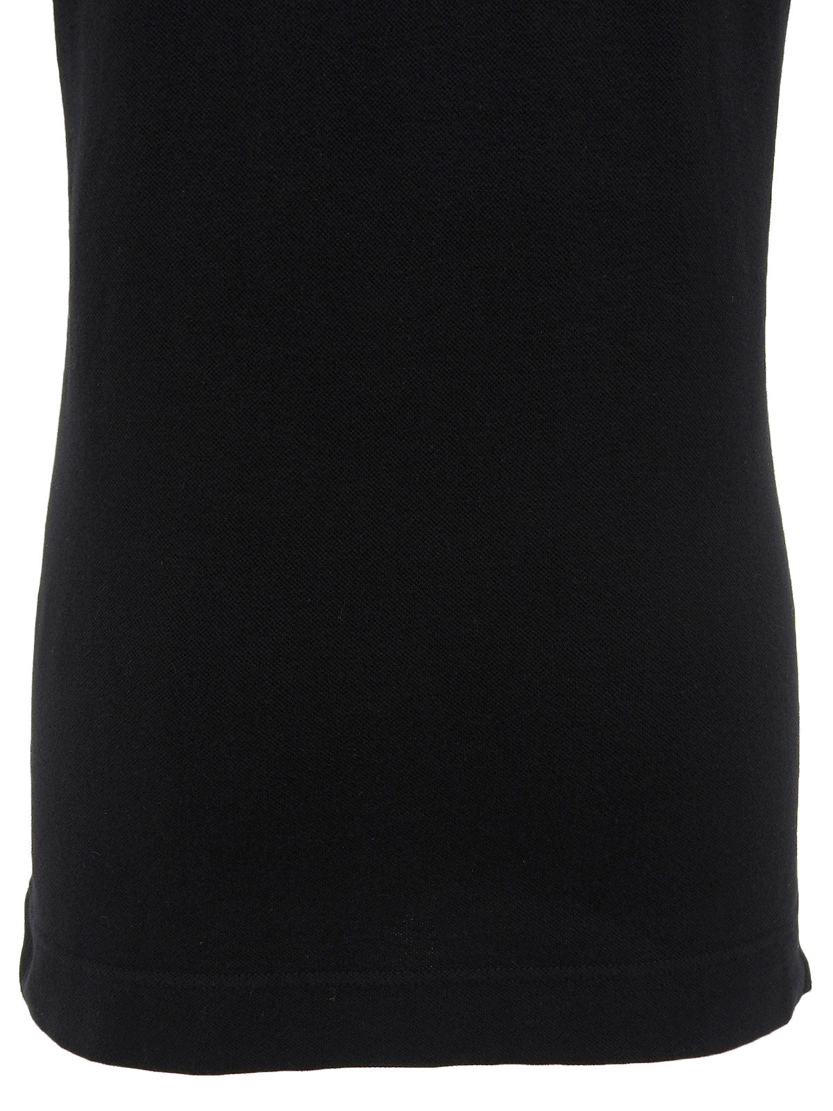 Logo Embroidered Polo Shirt in Black