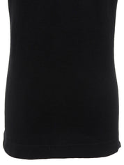 Logo Embroidered Polo Shirt in Black