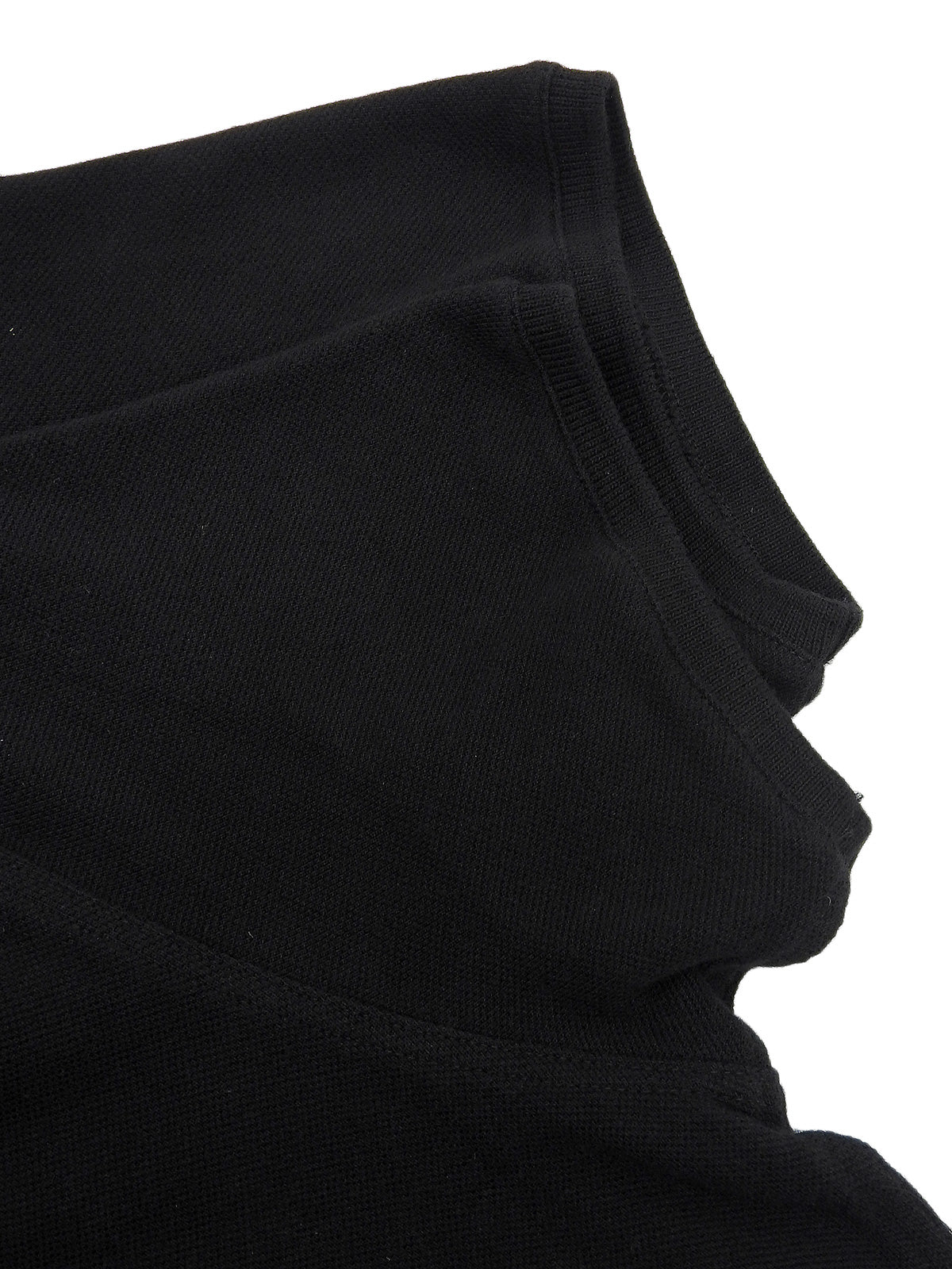 ロゴ刺繍ポロシャツ ブラック