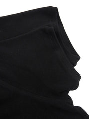 Logo Embroidered Polo Shirt in Black