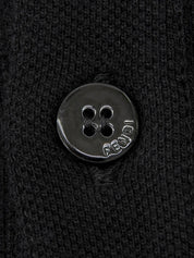 Logo Embroidered Polo Shirt in Black