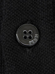 ロゴ刺繍ポロシャツ #40 ブラック