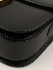 ホースキャリッジプレートショルダーバッグ　ブラック