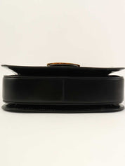 ホースキャリッジプレートショルダーバッグ　ブラック