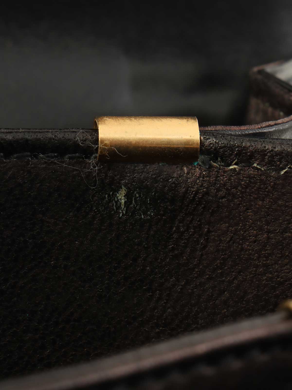 ホースキャリッジプレートショルダーバッグ　ブラック