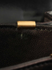 ホースキャリッジプレートショルダーバッグ　ブラック