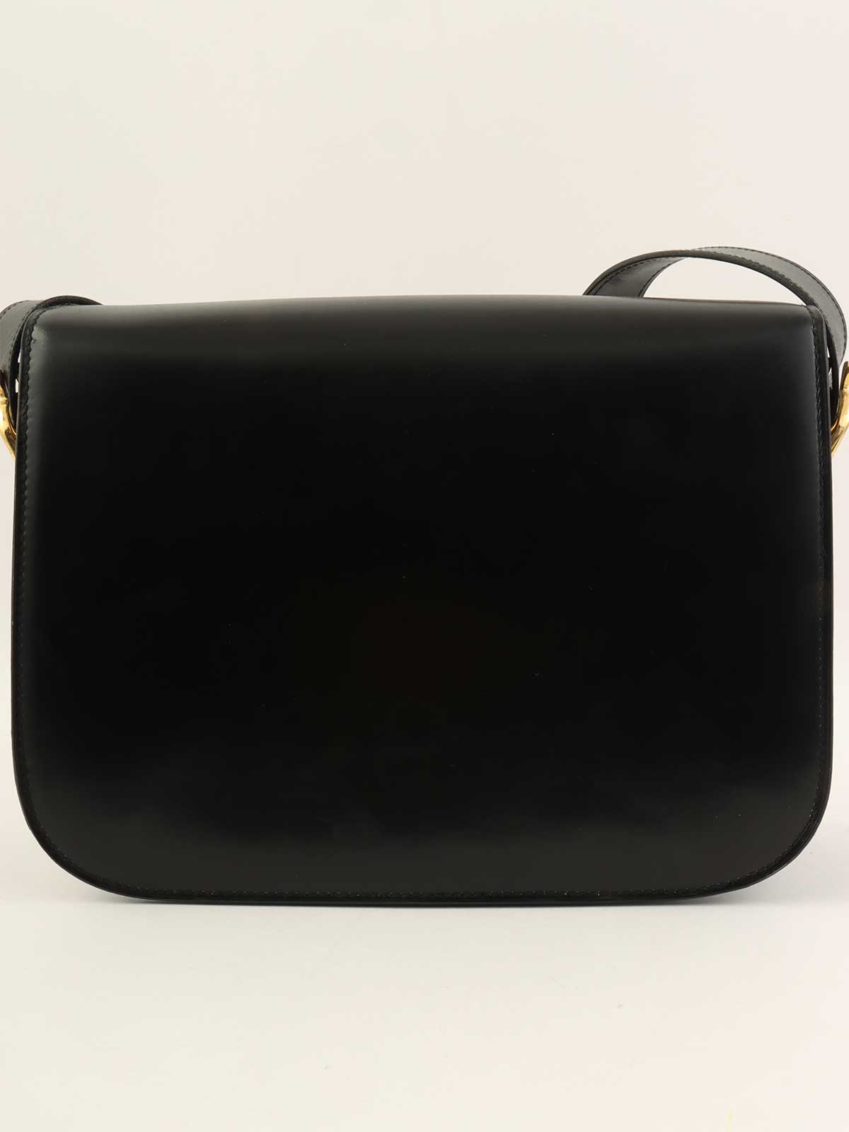 ホースキャリッジプレートショルダーバッグ　ブラック