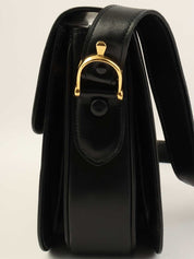 ホースキャリッジプレートショルダーバッグ　ブラック