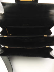 ホースキャリッジプレートショルダーバッグ　ブラック