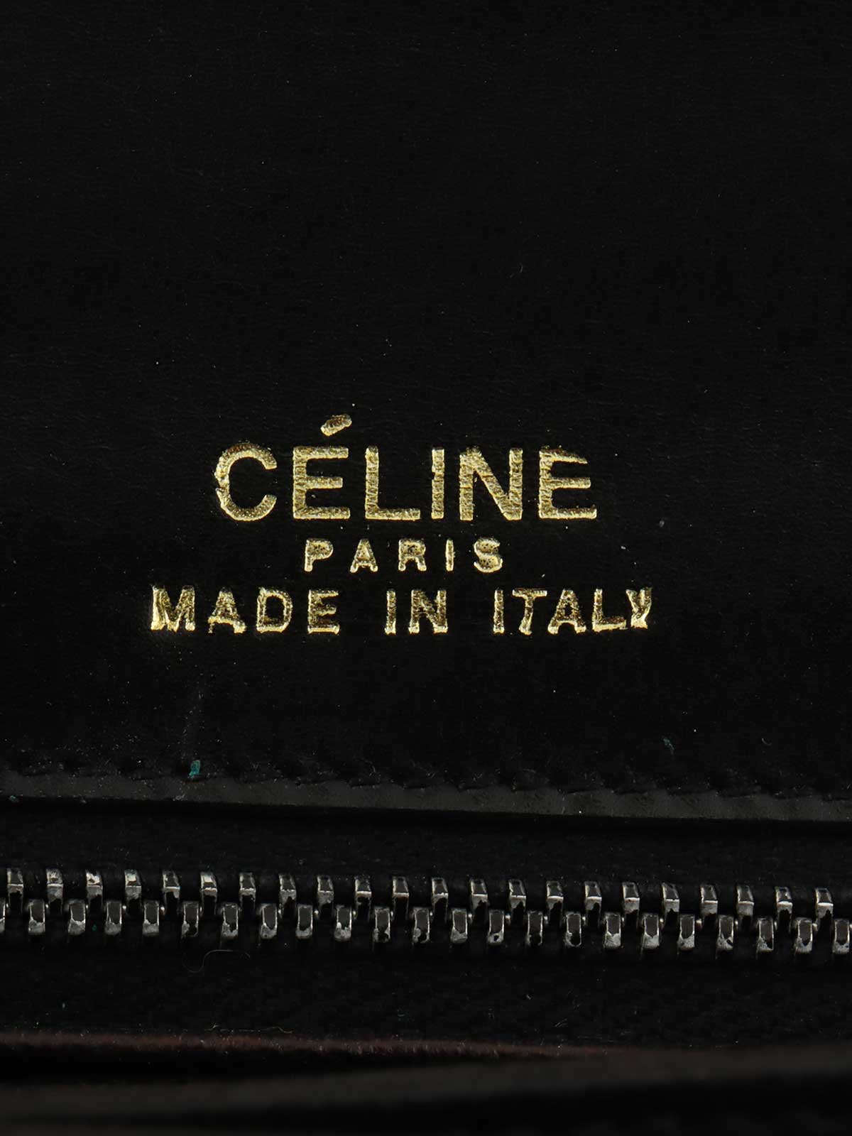 Horse Carriage Plate Shoulder Bag Black